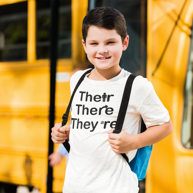 Their There They're Grammar T-Shirt