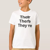 Their There They're Grammar T-Shirt (Front)