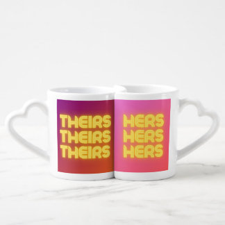 Theirs and Hers Nesting Mugs