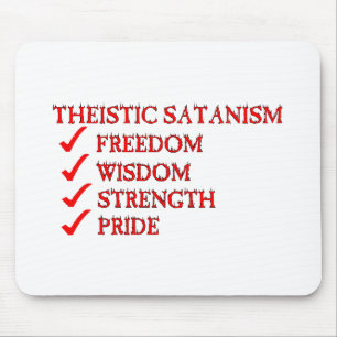 Theistic Satanism/Luciferianism Devotion Mouse Pad