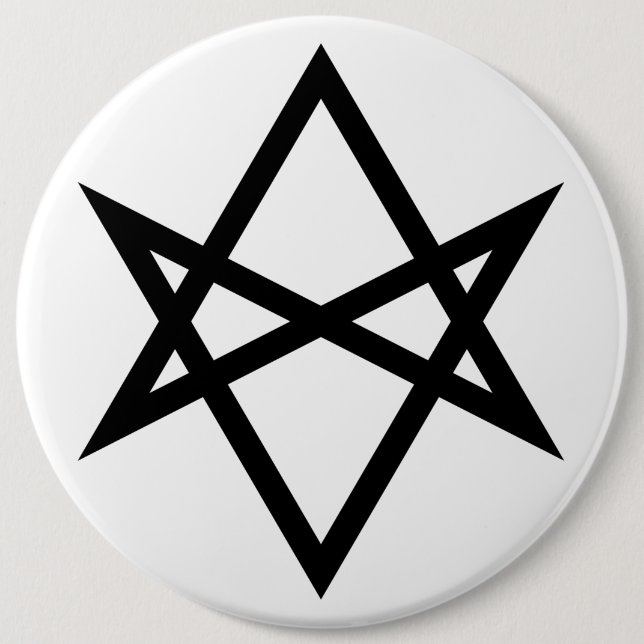 Thelemite Unicursal Hexagram Pinback Button (Front)