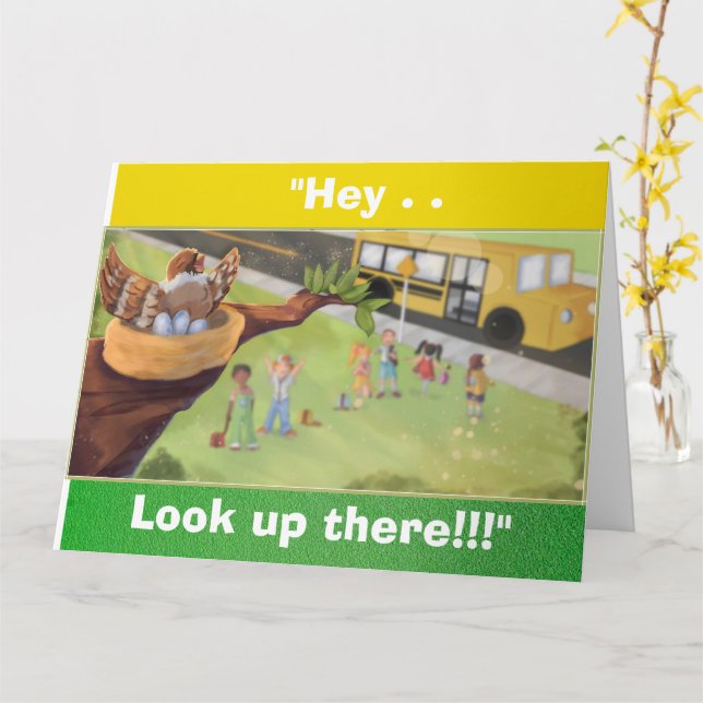 #TheLittleBirdThatChirped Happy Mother's Day  Card (Yellow Flower)