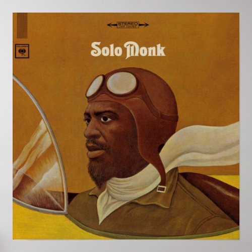 Thelonious Monk Solo Monk Jazz Vintage Poster