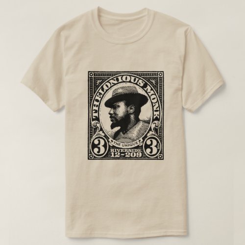 Thelonious Monk Unique Stamp T_Shirt