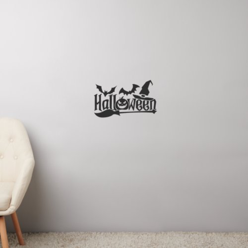 Thematic Halloween Word Silhouette Wall Decal