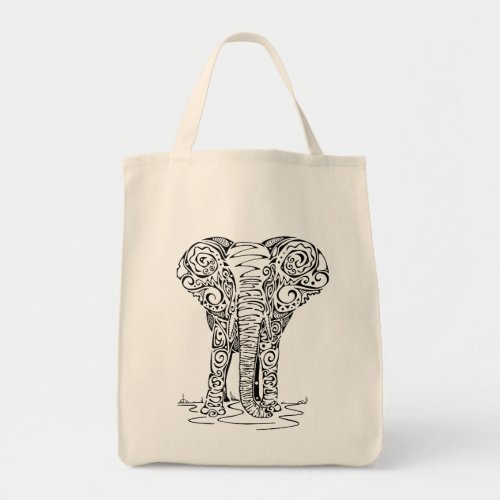 Thembo Elephant Design  Tote Bag