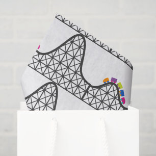 theme park roller  coaster party tissue paper
