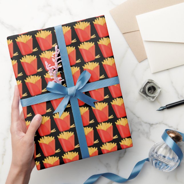 Themed French fry party wrapping paper (Gifting)