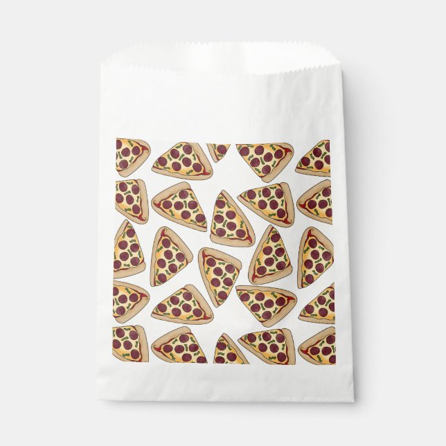 Themed pizza party favor bags (Front)