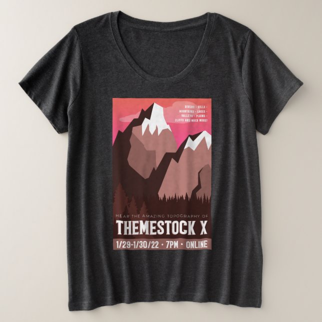 Themestock X Plus-Size T-Shirt (Design Front)