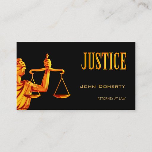 Customizable ATTORNEY AT LAW - Business Card