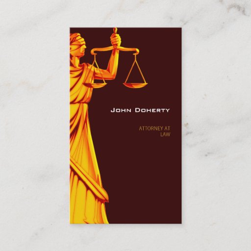 Customizable ATTORNEY AT LAW - Business Card