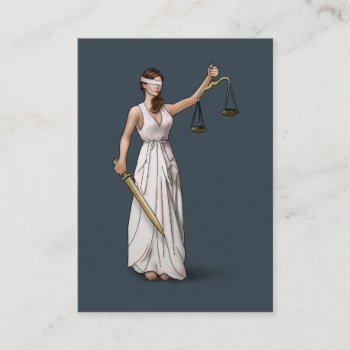 Themis - Charcoal Business Card by RicardoArtes at Zazzle