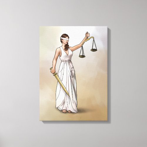 Themis _ Lady Justice Canvas Print