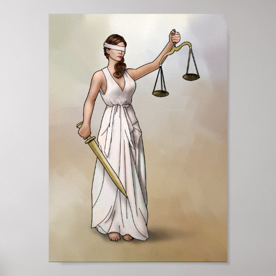 Themis - Lady Justice Poster.