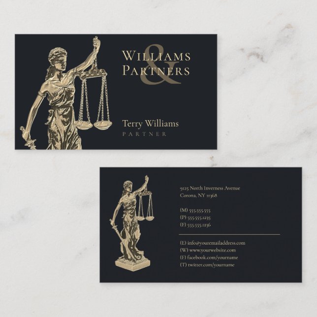 Themis | Lawyer Business Card (Front/Back)