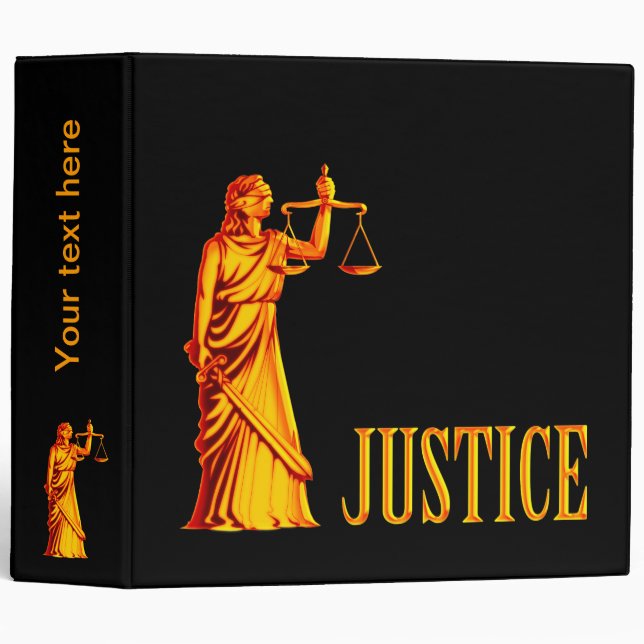Themis | Scales of Justice | Advocate 3 Ring Binder (Front/Spine)