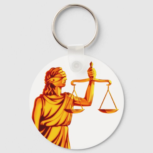 Themis Scales of Justice Keychain (Front)