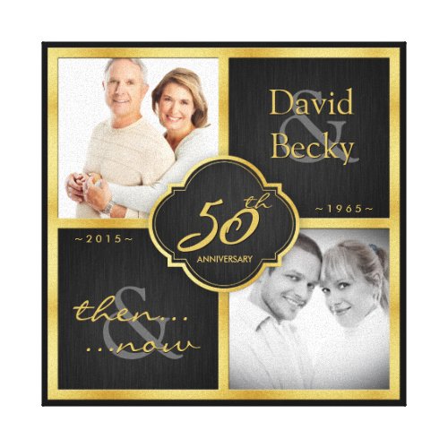 Then and Now 50th Wedding Anniversary 2015