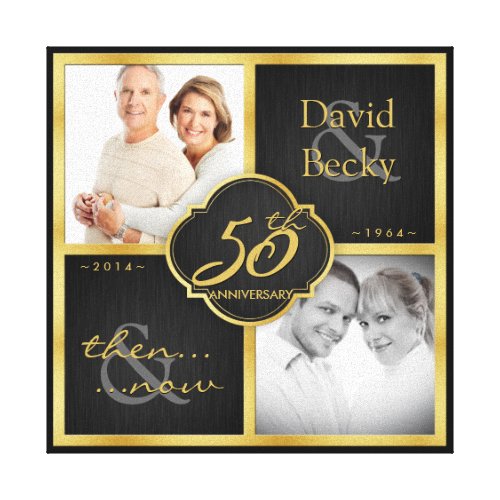 Then and Now 50th Wedding Anniversary