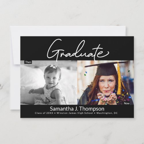 Then and Now high school Graduate photo
