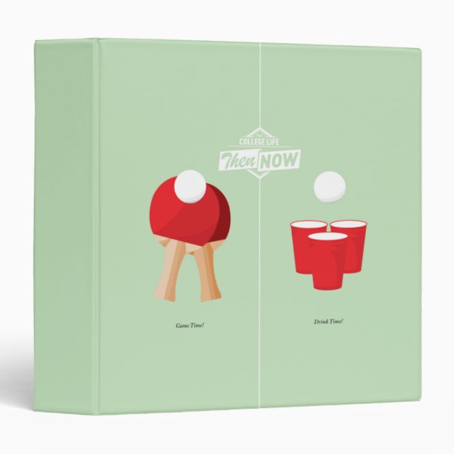 Then And Now: Ping Pong Binder (Front/Spine)
