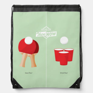Then And Now: Ping Pong Drawstring Bag