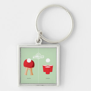 Then And Now: Ping Pong Keychain