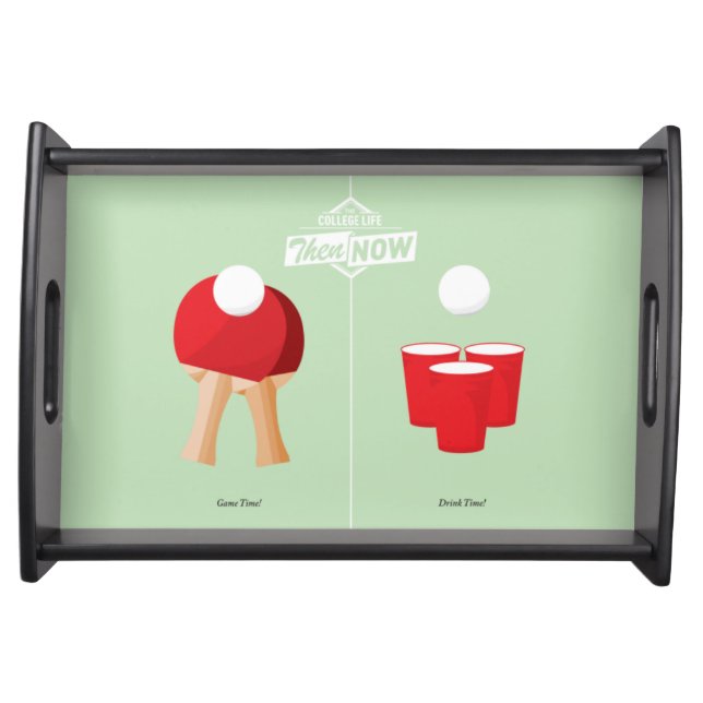 Then And Now: Ping Pong Serving Tray (Front)