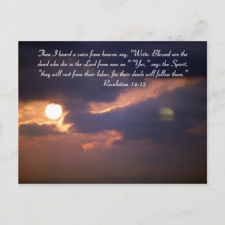 Then I heard a voice from heaven say, "Write: Bles Postcard