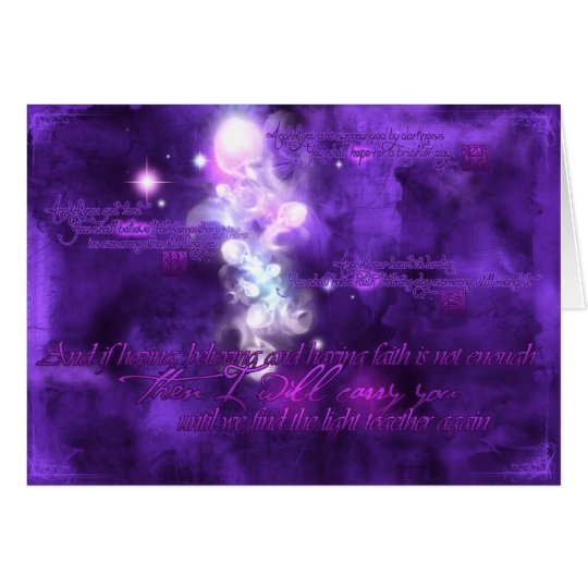 Then I Will Carry You Card