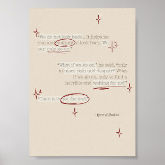 “Then It Is Not the End” Book Quote Print