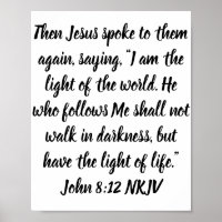 Then Jesus spoke to them again, saying, “I am . .