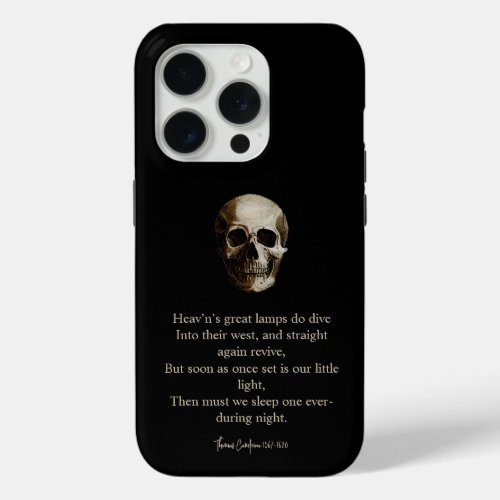 Then must we sleep one ever_during night iPhone 15 pro case