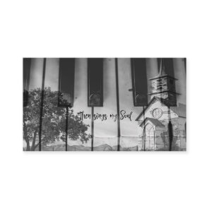 Then Sings my Soul with Country Church Keyboard Business Card