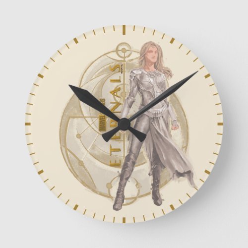 Thena Astrometry Graphic Round Clock