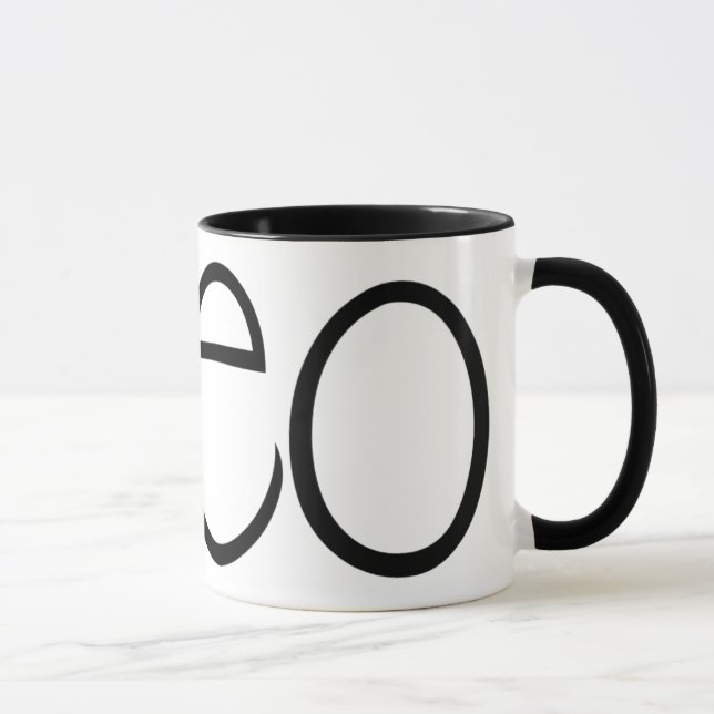 Theo black Mug (Right)