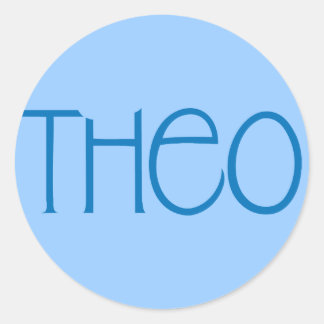 Theo blue Sticker