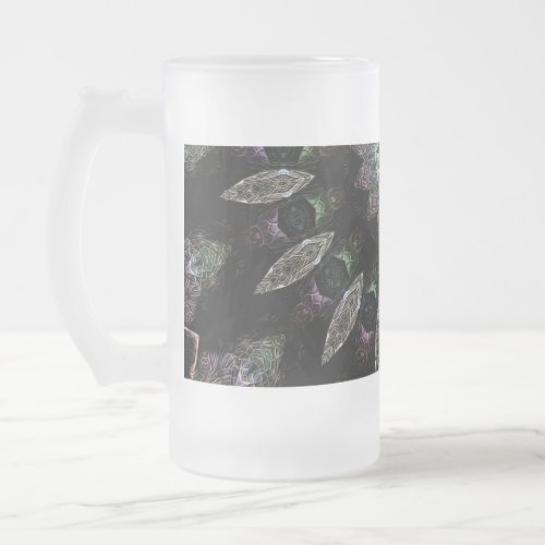 Theo  frosted glass beer mug