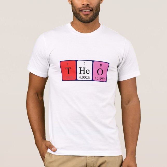 Theo periodic table name shirt (Front)