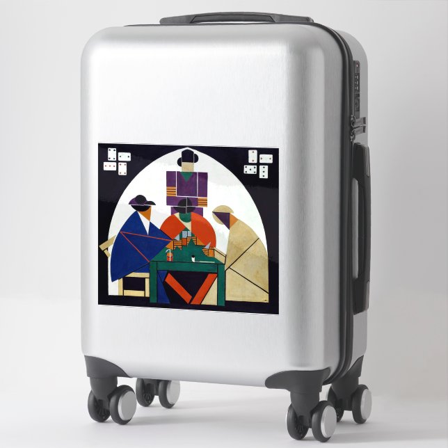 Theo van Doesburg - Card Players Sticker (Suitcase)