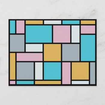 Theo Van Doesburg - Composition 17 - Mondrian Art Postcard by ArtLoversCafe at Zazzle