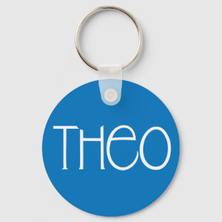 Theo white Keychain