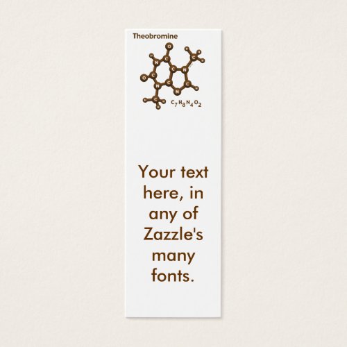 Theobromine Bookmark (business card)
