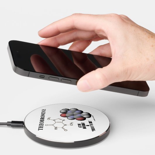 Theobromine Chocolate Molecule Active Ingredient Wireless Charger (Hand)