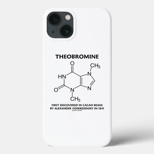 Theobromine First Discovered In Cacao Beans 1841 Case-Mate iPhone Case (Back)