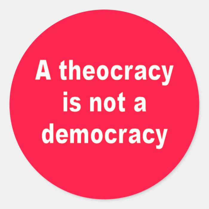 Theocracy Sticker