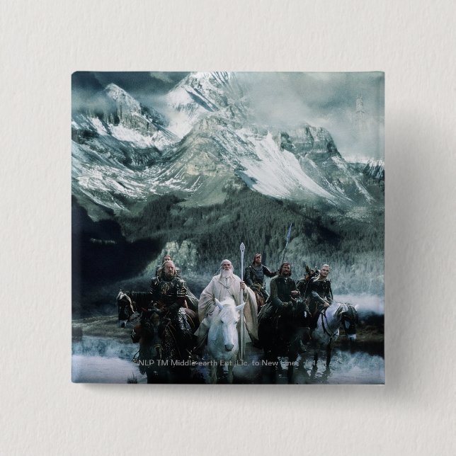 Theoden and the Fellowship Pinback Button (Front)