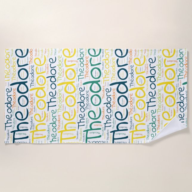 Theodore Beach Towel (Front)