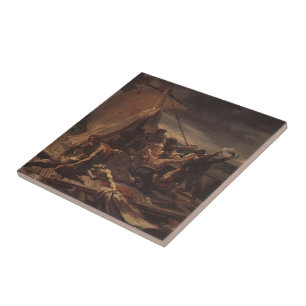 Theodore Gericault- Study for Raft of the Medusa Ceramic Tile